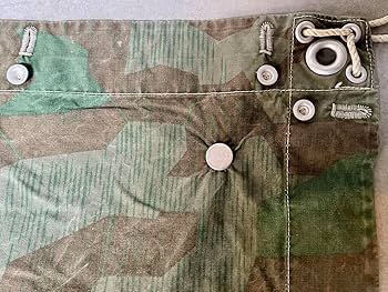実物 40s スイス軍幕 スプリンターカモ ツェルトバーン ミリタリー テント ①40s スイス軍幕 スプリンターカモ ツェルトバーン ミリタリー